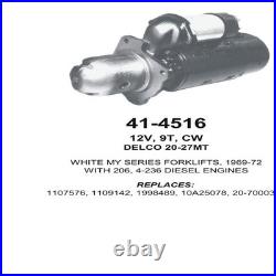 Starter 25MT 12V 9T CW Fits Minneapolis-Moline Replaces ROM4516N-USA