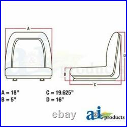 TMS111BL Universal Michigan Style Seat with Slide Track
