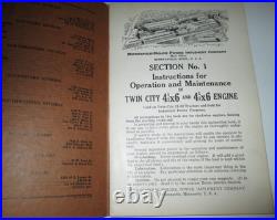 Twin City MM FT, 21-32 & FTA Tractor Operators Instructions Manual 38' ORIGINAL
