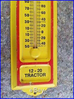 Twin City Metal Tin Thermometer Sign Farm Tractor Minneapolis Moline Oil Gas
