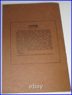 Twin City New 21-32 Tractor Parts Book Manual Catalog MM VERY GOOD ORIGINAL