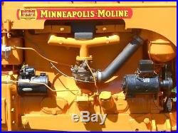 UTU Minneapolis Moline Wide Front Row Crop 1949 Gas Tractor ie 5 Star antique