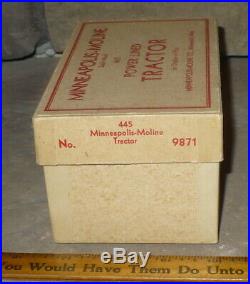VINTAGE 1/25 MINNEAPOLIS MOLINE 445 POWER LINED TRACTOR / IN BOX No. 9871
