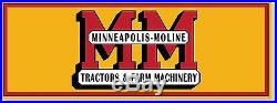 VINTAGE Minneapolis-Moline Logo Tractor Farm Equipment Banner