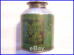 VINTAGE PAINTED METAL MINNEAPOLIS MOLINE ADVERTISING FARM TRACTOR OILER OIL CAN