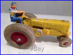 Vintage 1940s MM Minneapolis Moline Z tractor 1/32 antique toy by Auburn Rubber