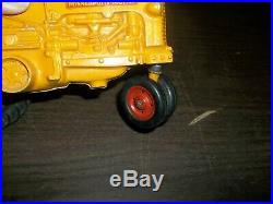 Vintage 1/16 Slik Minneapolis Moline UB Farm Toy Tractor Tin Rims