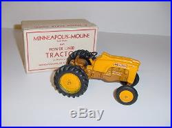 Vintage 1/25 Minneapolis Moline 445 Powerline Tractor WithBox