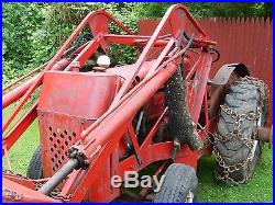 Vintage Antique Minneapolis Moline farm tractor RTU with lull bucket loader