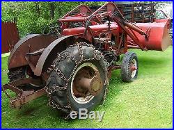 Vintage Antique Minneapolis Moline farm tractor RTU with lull bucket loader