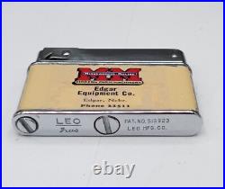 Vintage Double Sided Minneapolis-Moline Farm Tractors Flat Ad Lighter WORKING