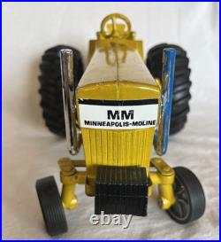 Vintage Ertl Minneapolis Moline FLY'N FARMER Tractor Yellow Die-cast Metal