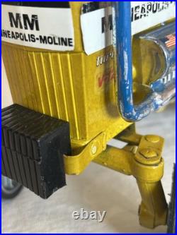 Vintage Ertl Minneapolis Moline FLY'N FARMER Tractor Yellow Die-cast Metal
