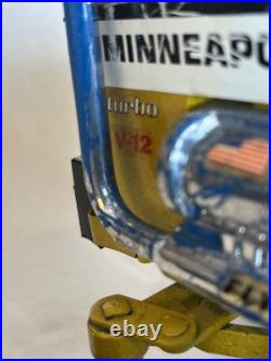 Vintage Ertl Minneapolis Moline FLY'N FARMER Tractor Yellow Die-cast Metal