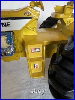 Vintage Ertl Minneapolis Moline FLY'N FARMER Tractor Yellow Die-cast Metal