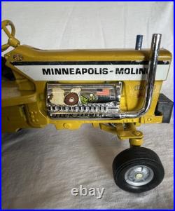 Vintage Ertl Minneapolis Moline FLY'N FARMER Tractor Yellow Die-cast Metal