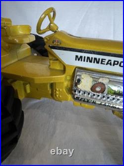 Vintage Ertl Minneapolis Moline FLY'N FARMER Tractor Yellow Die-cast Metal