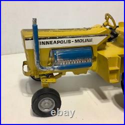 Vintage Ertl Minneapolis Moline Mighty Pulling Tractor Yellow Diecast Metal