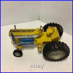 Vintage Ertl Minneapolis Moline Mighty Pulling Tractor Yellow Diecast Metal