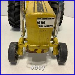 Vintage Ertl Minneapolis Moline Mighty Pulling Tractor Yellow Diecast Metal