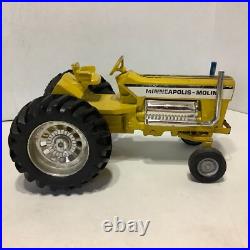 Vintage Ertl Minneapolis Moline Mighty Pulling Tractor Yellow Diecast Metal