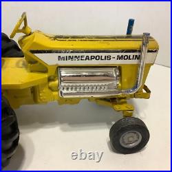 Vintage Ertl Minneapolis Moline Mighty Pulling Tractor Yellow Diecast Metal
