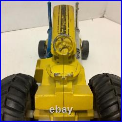Vintage Ertl Minneapolis Moline Mighty Pulling Tractor Yellow Diecast Metal