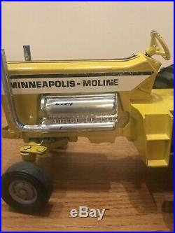 Vintage Ertl Yellow Minneapolis Moline Puller, Toy Pulling Tractor