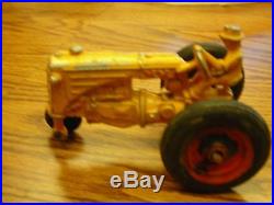 Vintage MM Minneapolis Moline Metal Toy Farm Tractor withHard Rubber Wheels