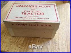 Vintage Minneapolis-Moline Scale Model 445 Tractor for display BOX Only