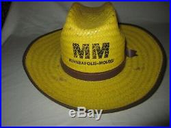 Vintage Minneapolis Moline Straw Hat Nice