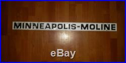 Vintage Minneapolis Moline Tractor Side Hood Emblem in Above Average Condition