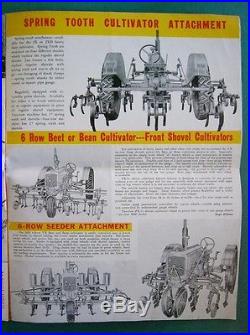 Vintage Minneapolis Moline Universal Z VisionLined Tractor Farm Sales Brochure