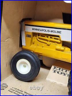 Vintage Minneapolis-Moline White G-1355 Tractor With ROPS By Ertl 1/16 Scale