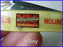Vintage Minneapolis Moline folding pocket knife advertising farm tractor MM