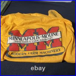 Vintage Rare Minneapolis Moline Tractor T-Shirt Medium Vintage