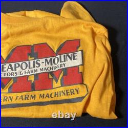 Vintage Rare Minneapolis Moline Tractor T-Shirt Medium Vintage