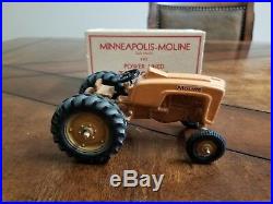 Vintage Slik Minneapolis Moline 445 Powerline Tractor WithBox! Gold grill