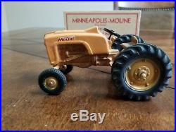 Vintage Slik Minneapolis Moline 445 Powerline Tractor WithBox! Gold grill