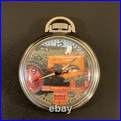 Vintage Wind Up Character Pocket Watch Minneapolis Moline Tractor