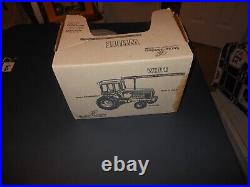 White 195 toy tractor (Oliver, Minneapolis Moline) 1/16, grey engine, Hesston KS